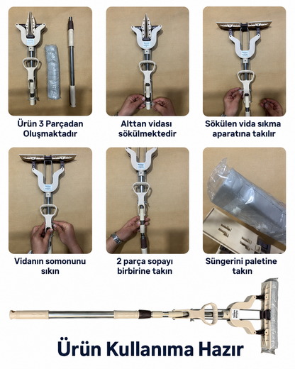 VERİSSA - Yeni Nesil Sıkma Mekanizmalı Kelebek Temizlik Mopu